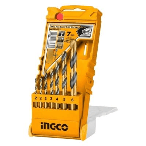 Juego Brocas Para Metal 7Pcs Ingco