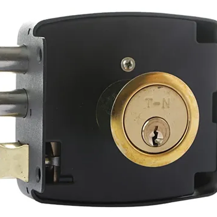 Cerradura Sobreponer Cilindro 4Cm Seguridad Hogar Toro Negro TN0015 3
