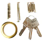 Cerradura Sobreponer Cilindro 4Cm Seguridad Hogar Toro Negro TN0015 - Miniatura 7
