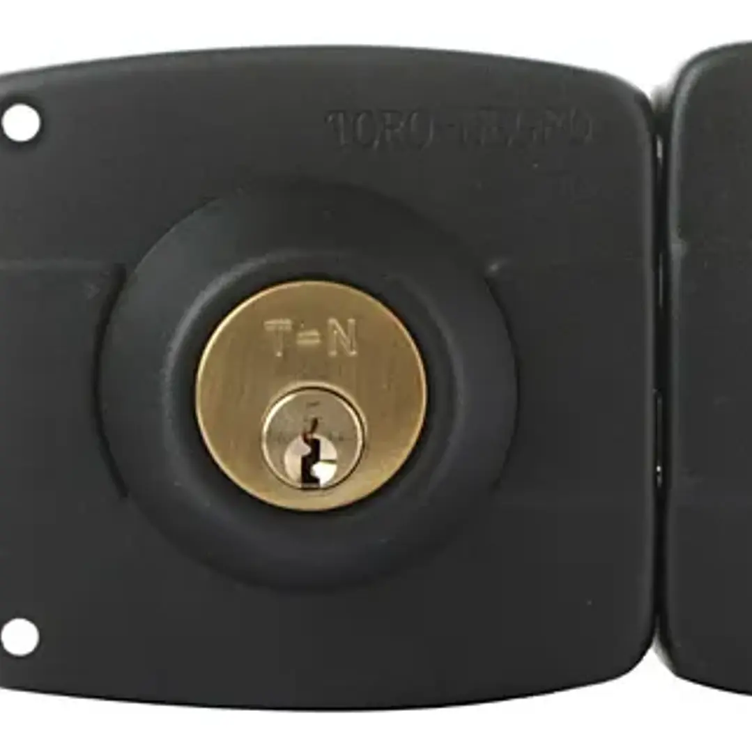Cerradura Sobreponer Cilindro 4Cm Seguridad Hogar Toro Negro TN0015 5