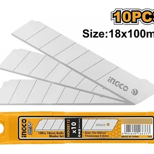 Repuesto Cartonero 10 Hojas Corta Carton Exacto 18Mm Ingco