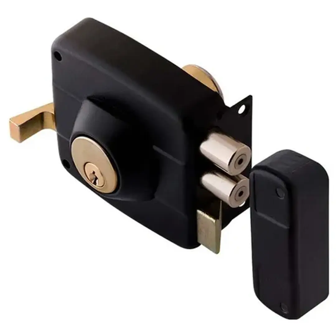 Cerradura Sobreponer Cilindro 4Cm Seguridad Hogar Toro Negro TN0015 1