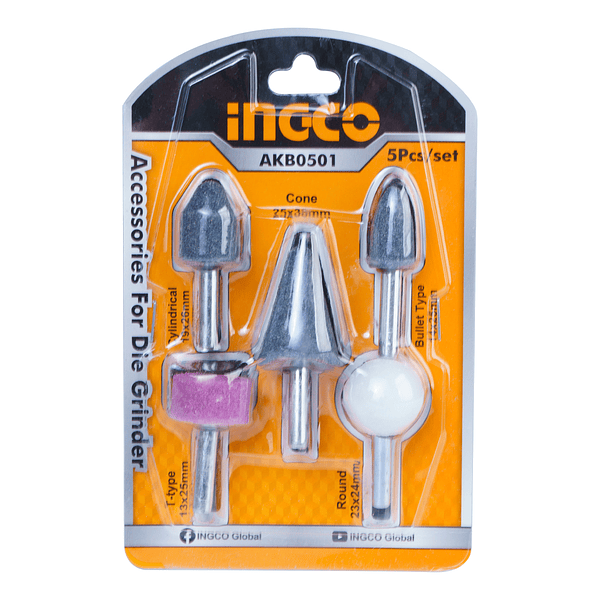 Kit Accesorios Piedra Para Amoladora 5Pcs Ingco