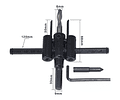 Cortador De Agujeros Para Taladro Circular Ajustable De 30 A 120 Mm