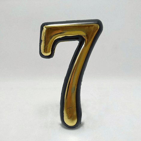 Numeros Para Casas Y Letreros De Identificacion. Numero 7