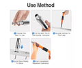 Pistola De Clavos Descarga Automatica Ajustable Y De Acero