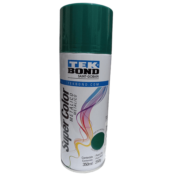 Pintura Aerosol Spray 350Ml Verde Metalico Tekbond