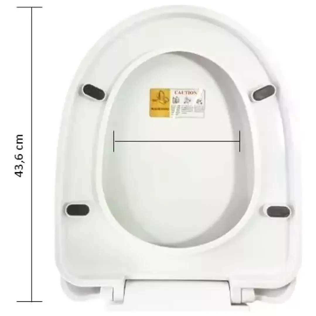 Tapa Asiento Redonda De Baño Caida Lenta  YTS Y00398 3
