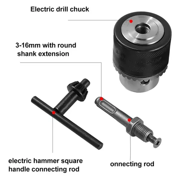 Adaptador Para Mandril De Broca 3.0-16mm 1/2-20 Unf 2