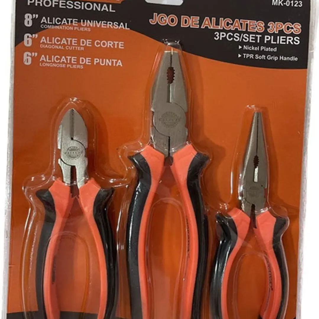 Set Kit Juego De Alicates 3 Piezas Makawa 3