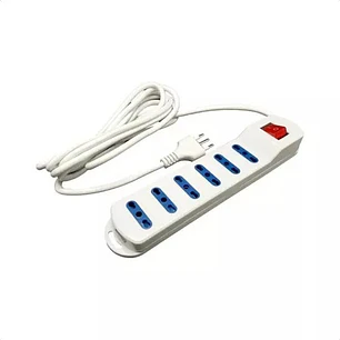 Alargador Con 6 Enchufes Certificado Interruptor De 1.5 Metros