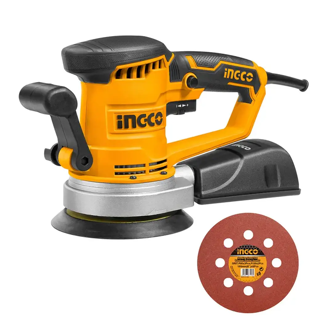 Lijadora Roto Orbital Electrica 450W 150MM Ingco  1