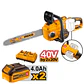 Motosierra Bl + 2 Bat 4ah Y Carg Rap Doble 40v/16