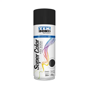 Pintura En Spray Uso General Negro Mate 400ml Tekbond 