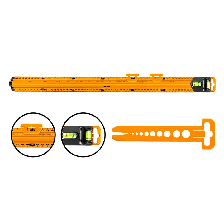 Regla Con Nivel De Burbuja 60cm Ingco   1