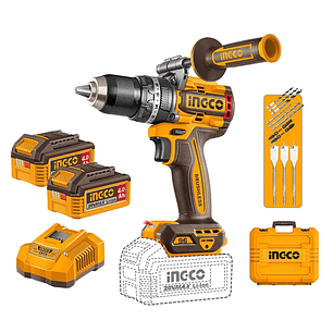 Taladro Percutor Industrial +2 Bat Y Carg +12 Acce 20v/96nm Ingco