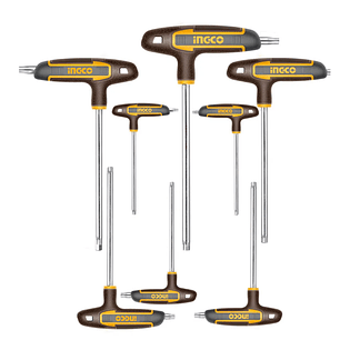 Set Juego Llaves Allen Torx C/mango Tipo T 8 Pcs Industrial Ingco 