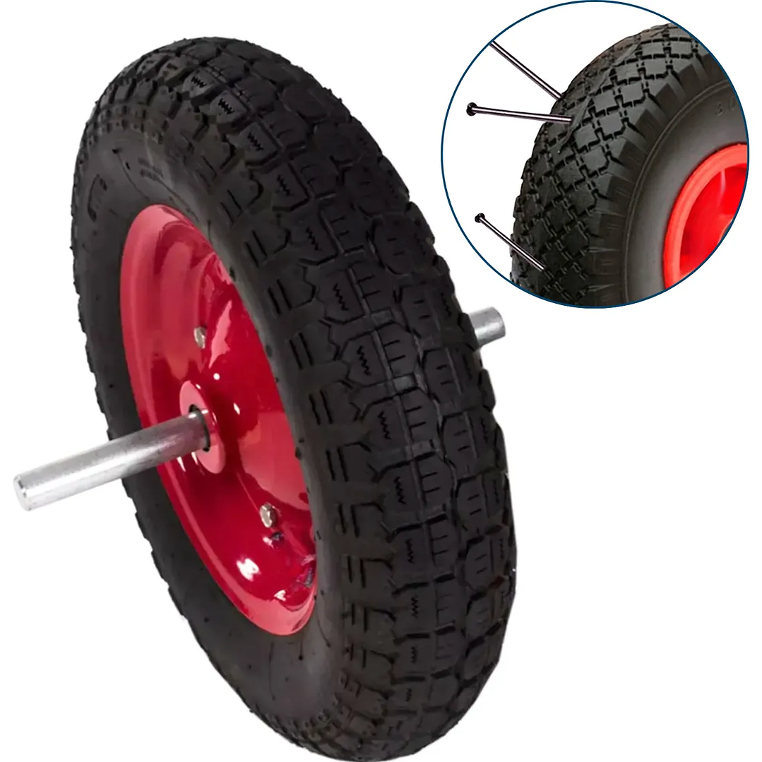 Rueda Maciza Roja 14