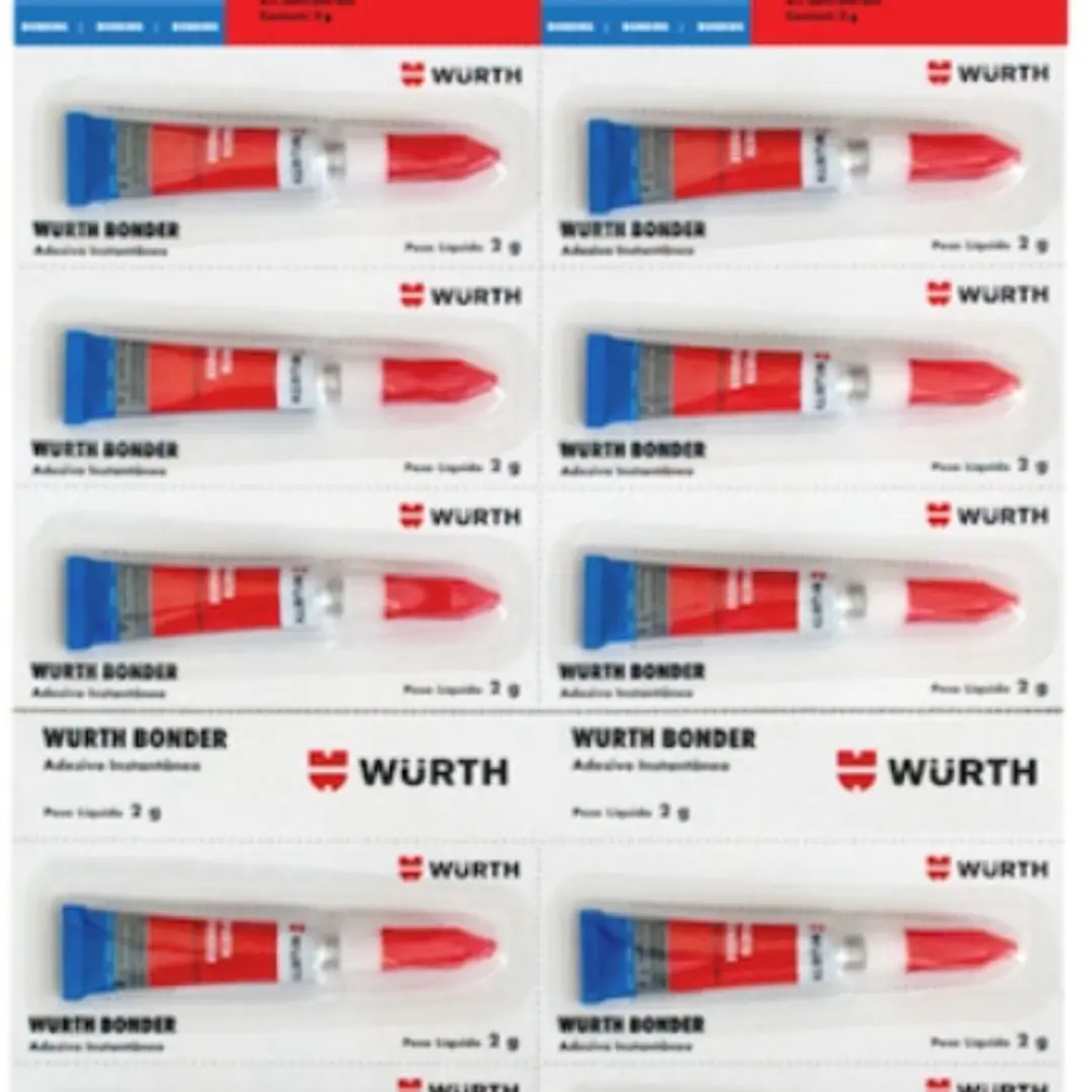 Adhesivo Instantáneo Cianocrilato 2g Wurth  2