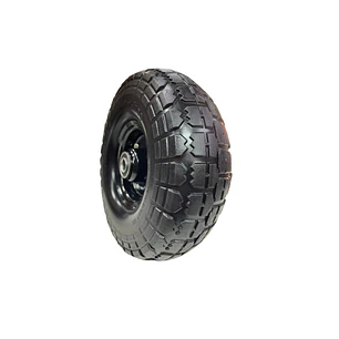 Rueda Maciza Liviana Negra Eje 16Mm 10