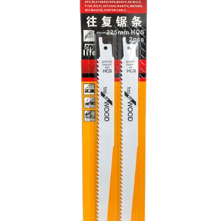 Hoja De Sierra Dientes Gruesos Madera 2 Piezas  1