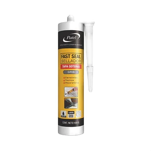 Sellante Tapagotera Acrilico Gris 310 Ml Patel