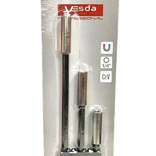 Set Adaptador Punta Phillips Hexagonal 1/4 Atornillador 