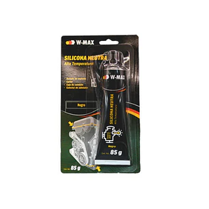 Silicona Alta Temperatura Negra 85Grs W-max  