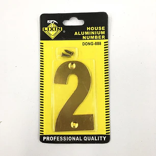 Numeros Para Casas Y Letreros De Identificacion. Numero 2