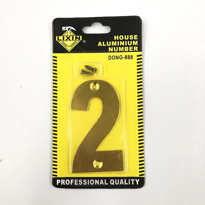 Numeros Para Casas Y Letreros De Identificacion. Numero 2 1