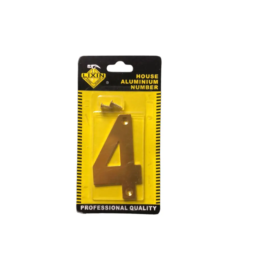 Numeros Para Casas Y Letreros De Identificacion. Numero 4 1