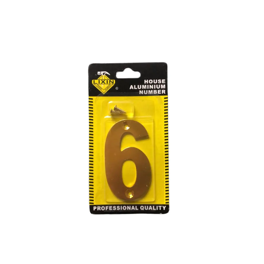 Numeros Para Casas Y Letreros De Identificacion. Numero 6 1