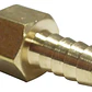 Niple Bronce Cachimba Recta Hi 1/2 Espiga Manguera Gas - Miniatura 2