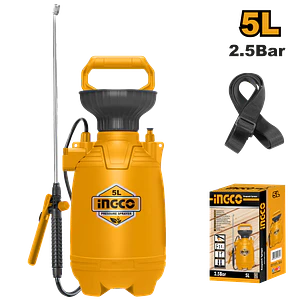 Rociador Pulverizador Fumigador Con Válvula De Seguridad  5 Litros Ingco 