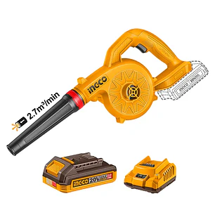 Sopladora Inalambrica 20V + Bateria 2AH + Cargador Ingco
