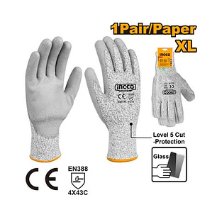 Par de Guantes Anticorte Talla XL Ingco 