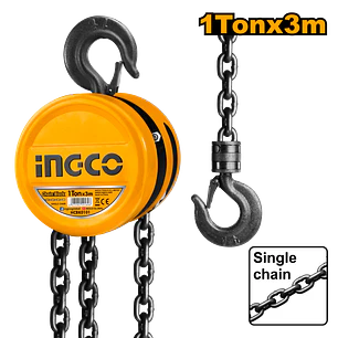Tecle Cadena 1 TON X 3 Mts Ingco 