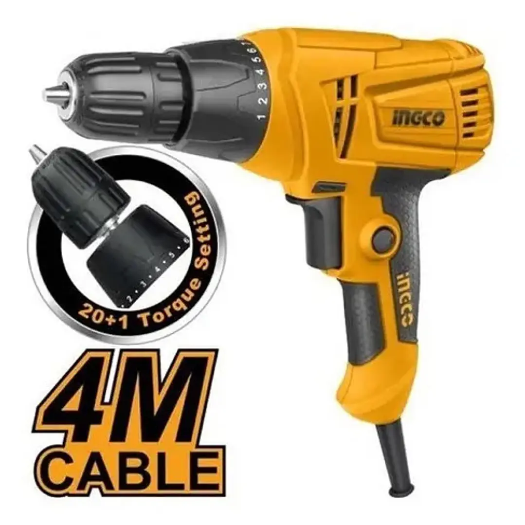 Taladro Atornillador Industrial Eléctrico 280w 10mm Ingco  1