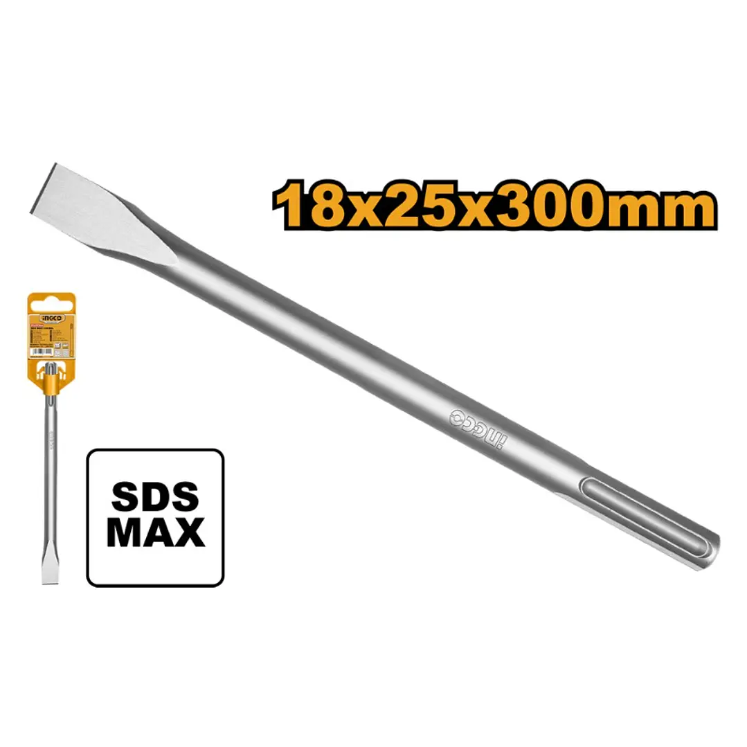 Cincel Plano Sds Max  18 x 300 x 25mm Ingco  1