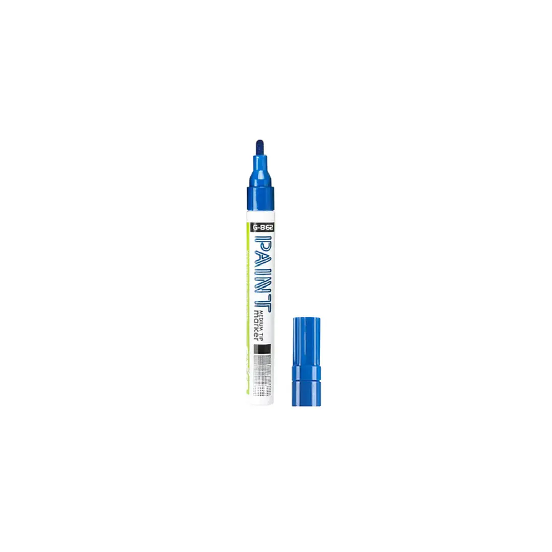 Marcador Metal Base Oleo Azul  1