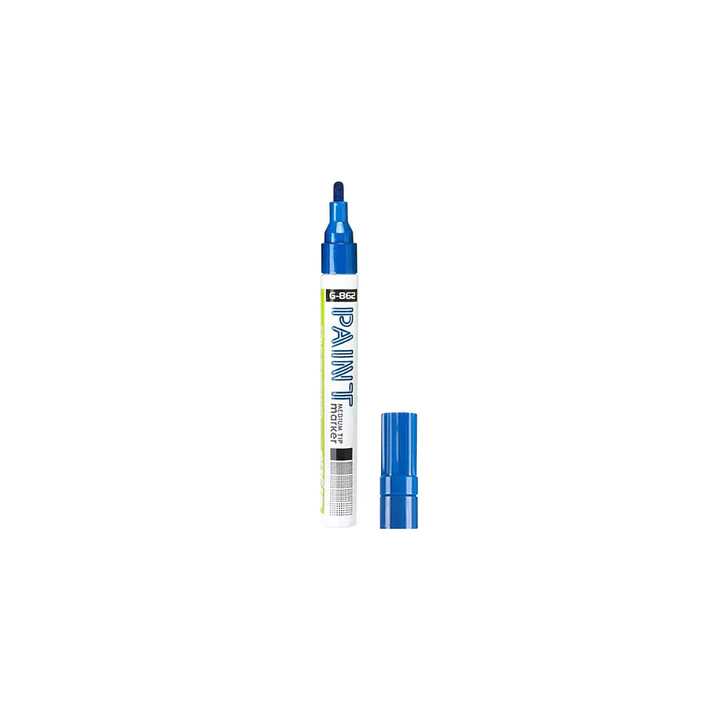 Marcador Metal Base Oleo Azul  1