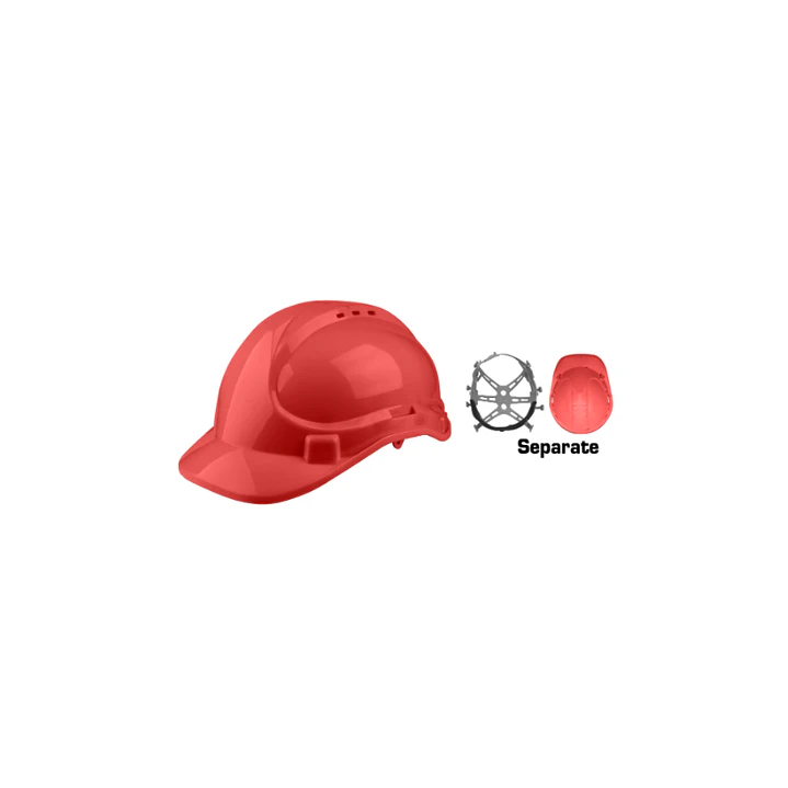 Casco De Seguridad Rojo Ingco  1