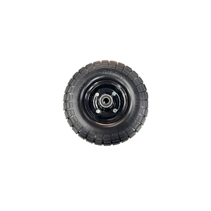 Rueda Maciza Liviana Negra Eje 16Mm 10