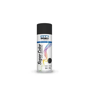 Pintura Aerosol Spray 400Ml Negro Brillante Alta Temperatura Tekbond