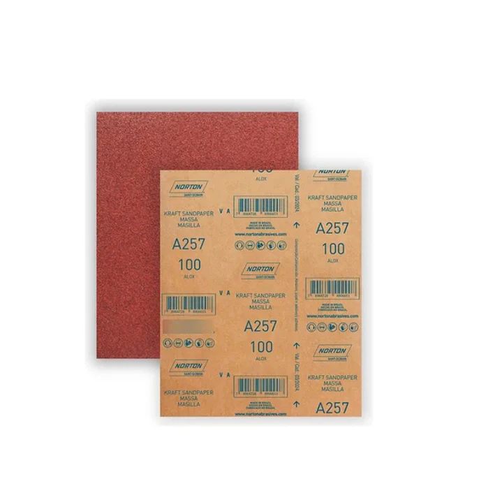 Lija En Seco Para Madera/masilla A-257 Pliego 225x275mm G100 Norton 1