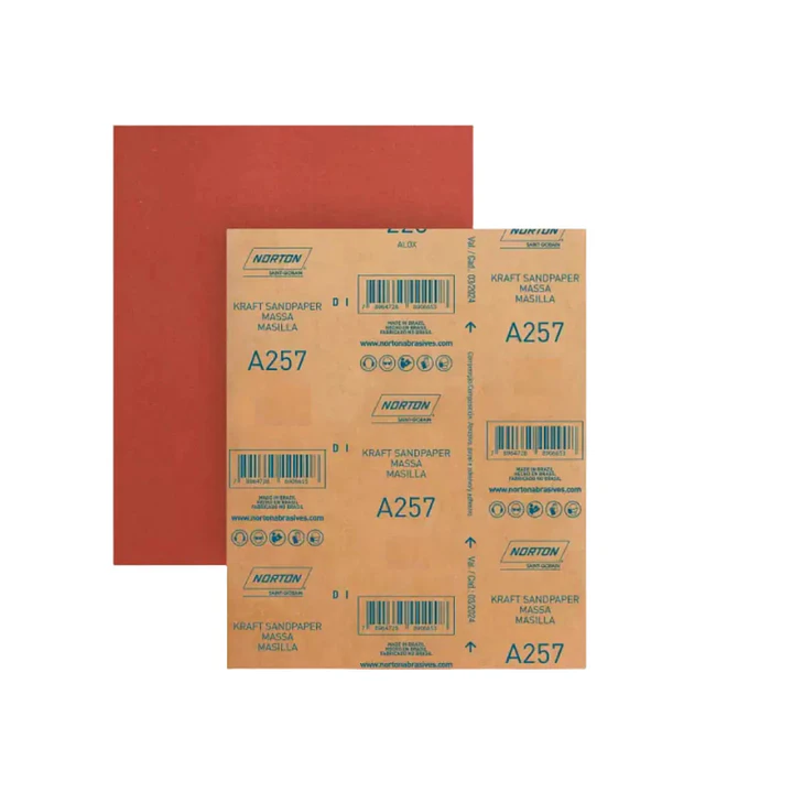 Lija En Seco Para Madera/masilla A-257 Pliego 225x275mm G150 Norton 1
