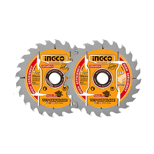 Pack 2 Disco De Sierra Circular Madera 24T 7 1/4