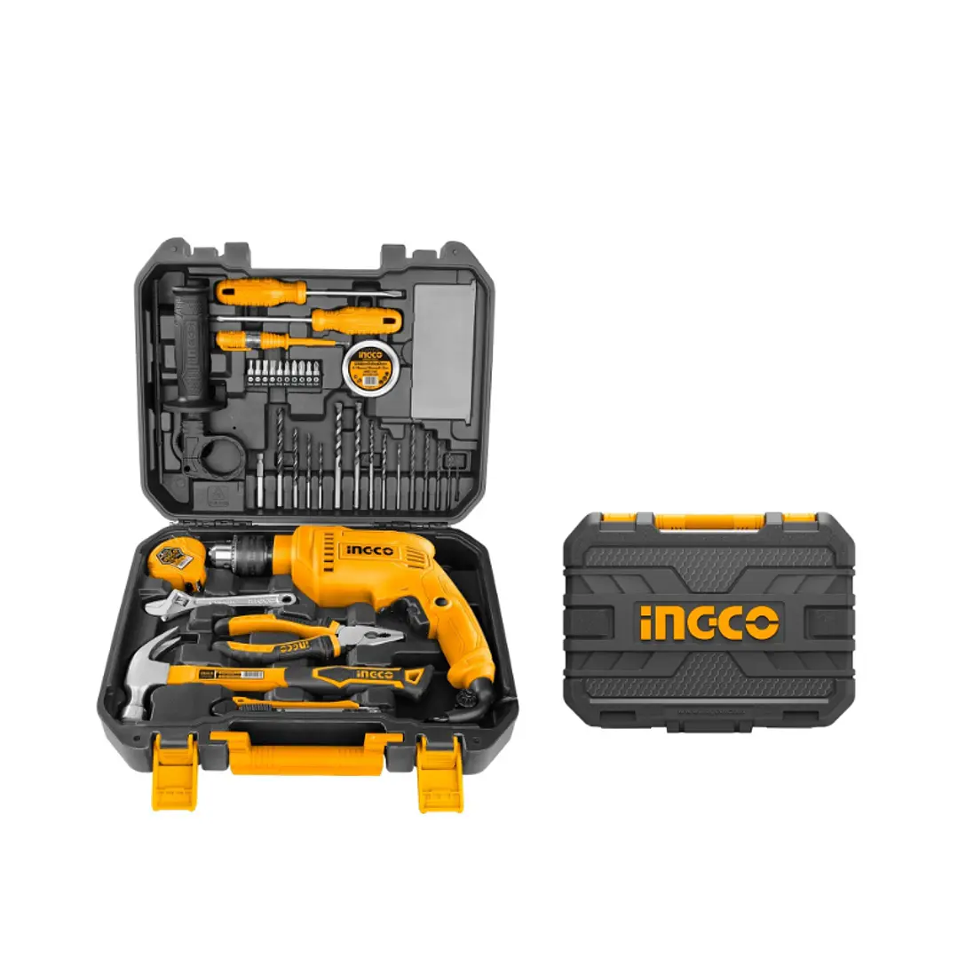 Kit Taladro Percutor 680w + Herramientas 115 Piezas Ingco 1