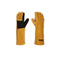 Guantes Cuero Ingco Amarillo Largo Soldador 16