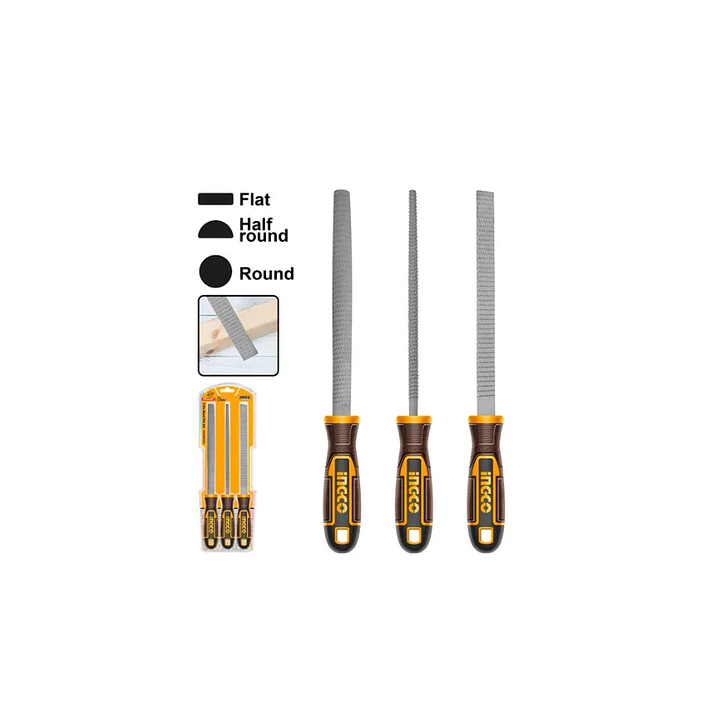 Set Limas Industrial Para Madera 3 Piezas 8